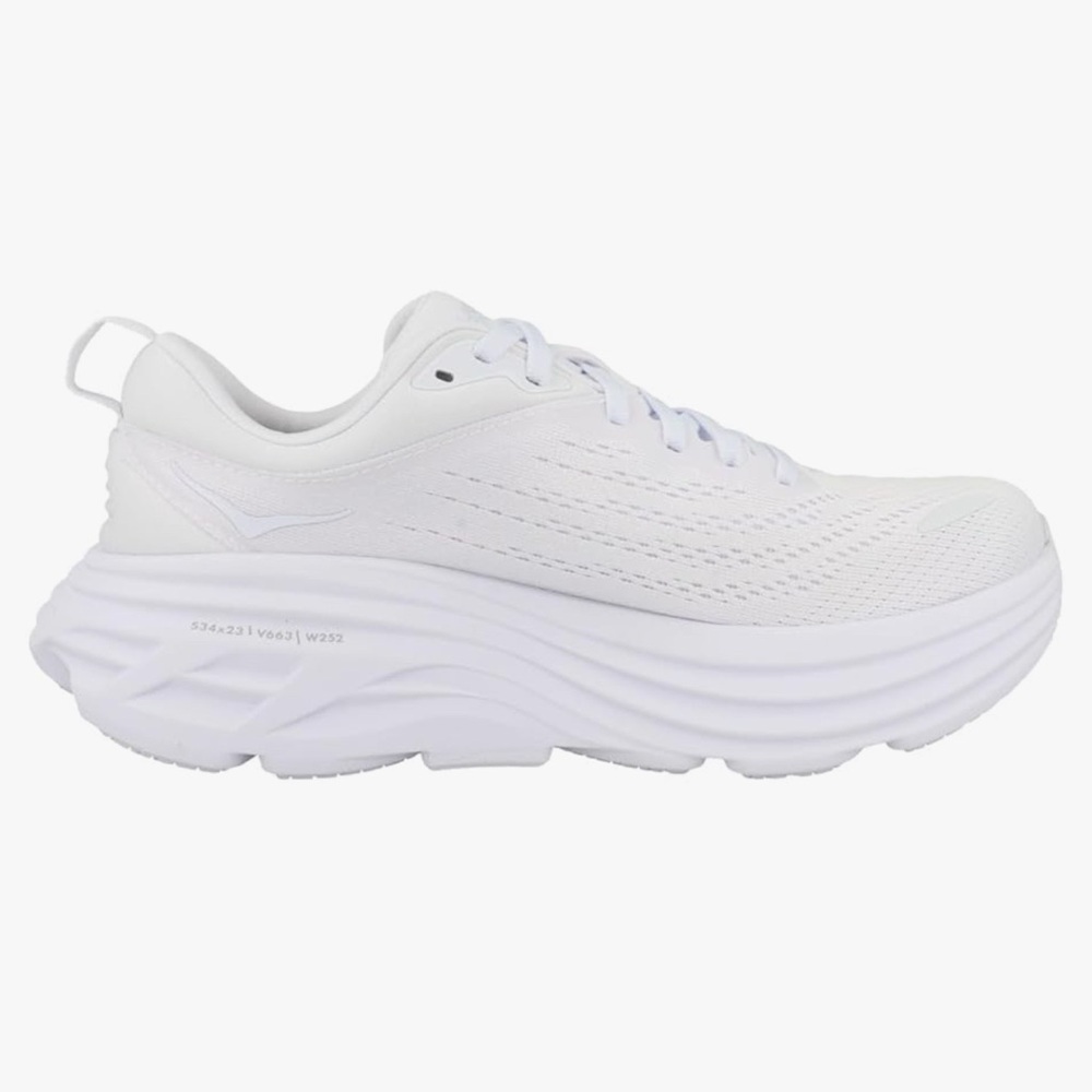 HOKA BONDI 8 WIDE Women Running Shoes in Turquoise Purple, Comes in Box as shown - Picture 4 of 11